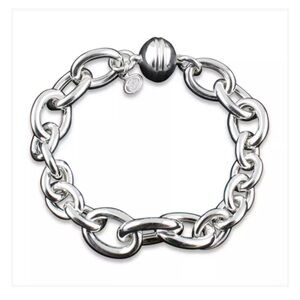 Sterling Silver Oval Link Bracelet